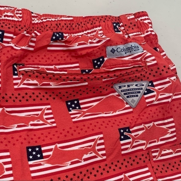 Columbia Swim Trunks Men’s Size XXL PFG 6” Inseam Lined Drawstring - Picture 3 of 11